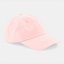 Gorra clásica "Inicial relieve" color pastel rosa